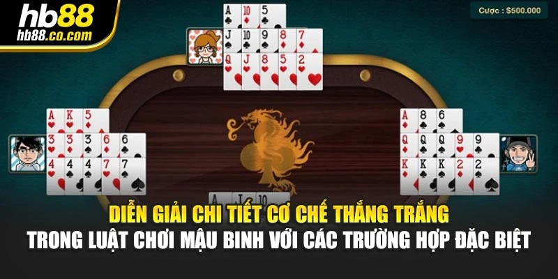 Diễn giải chi tiết cơ chế thắng trắng trong luật chơi mậu binh với các trường hợp đặc biệt